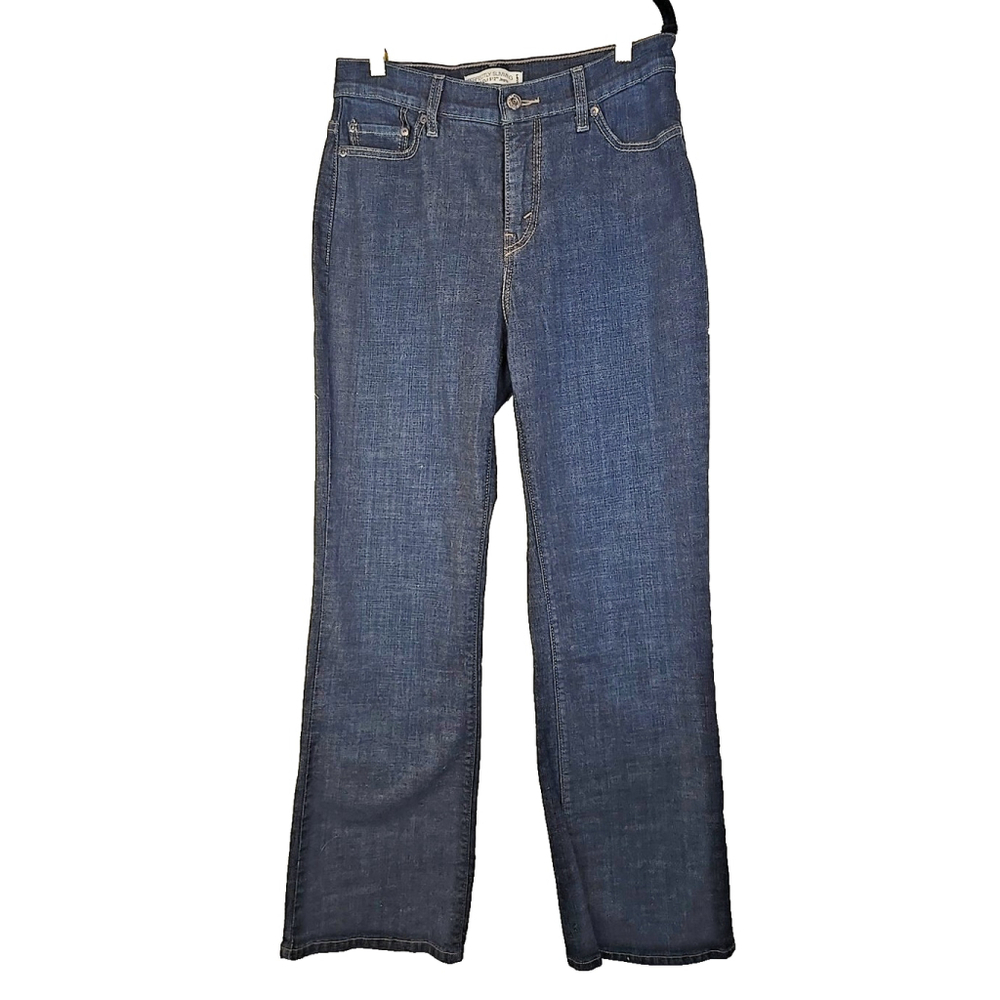 Levi's 512 Perfectly Slimming Bootcut Jeans Dark Wash Size 10 Stretch - Picture 3 of 9